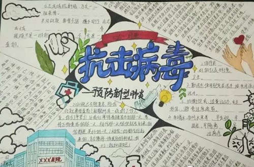 心理健康手抄報-抗擊疫情